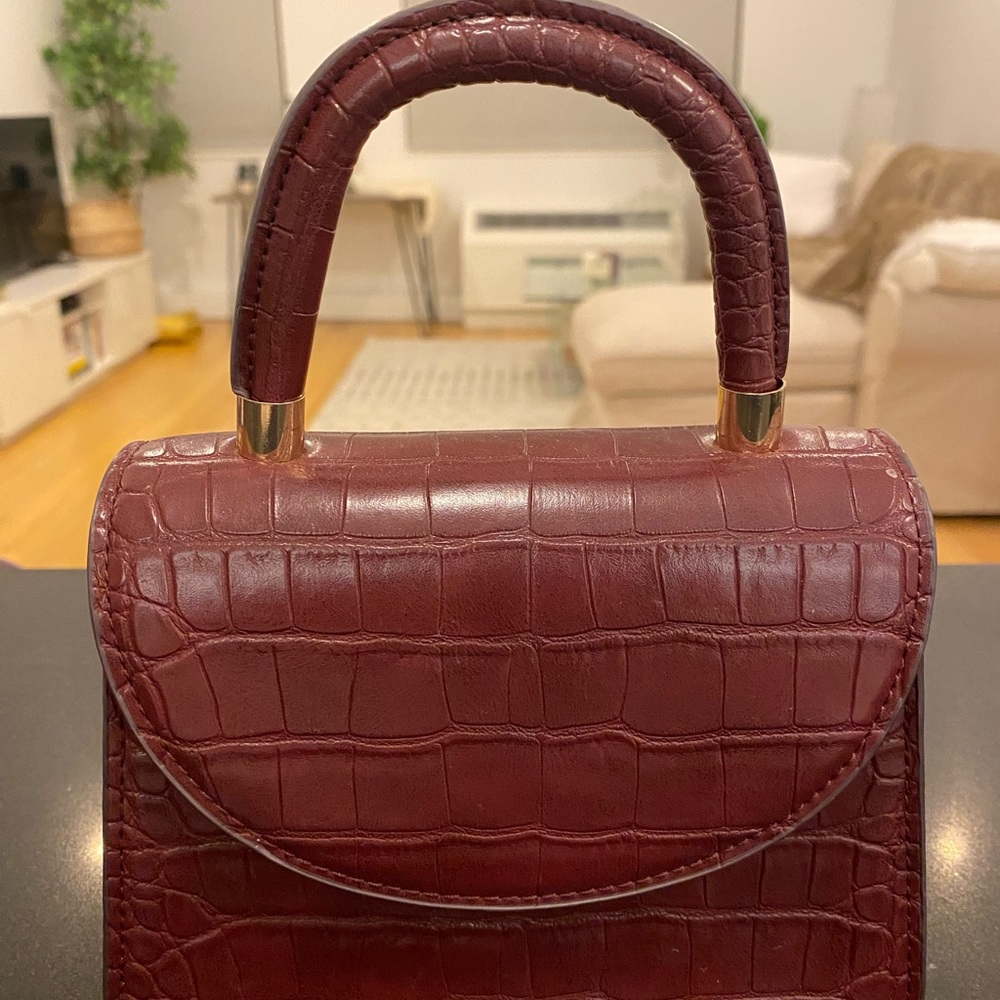 Zara Bergundy Crossbody Bag